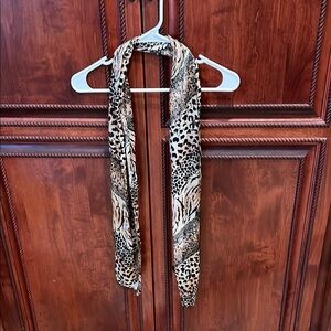 Elegant Brown and Black Wrap Scarf Accessories